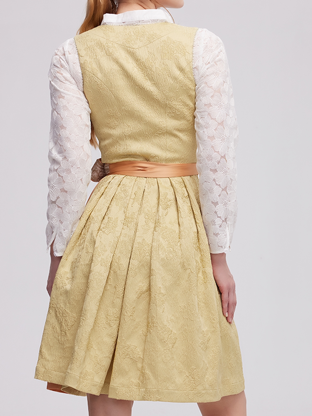 Modernes gelbes Dirndl von Ehreer