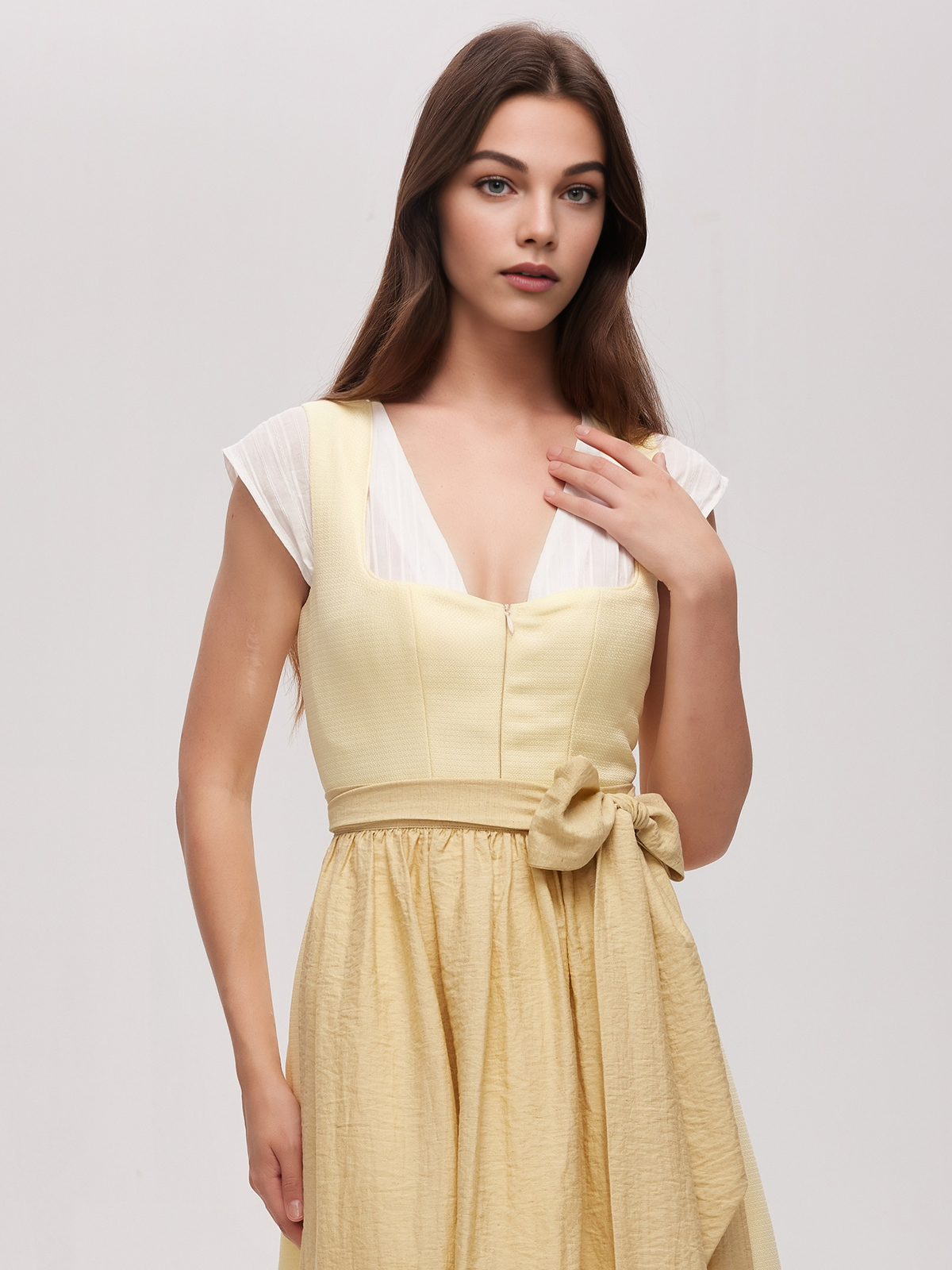 Janker Dirndl in Gelb