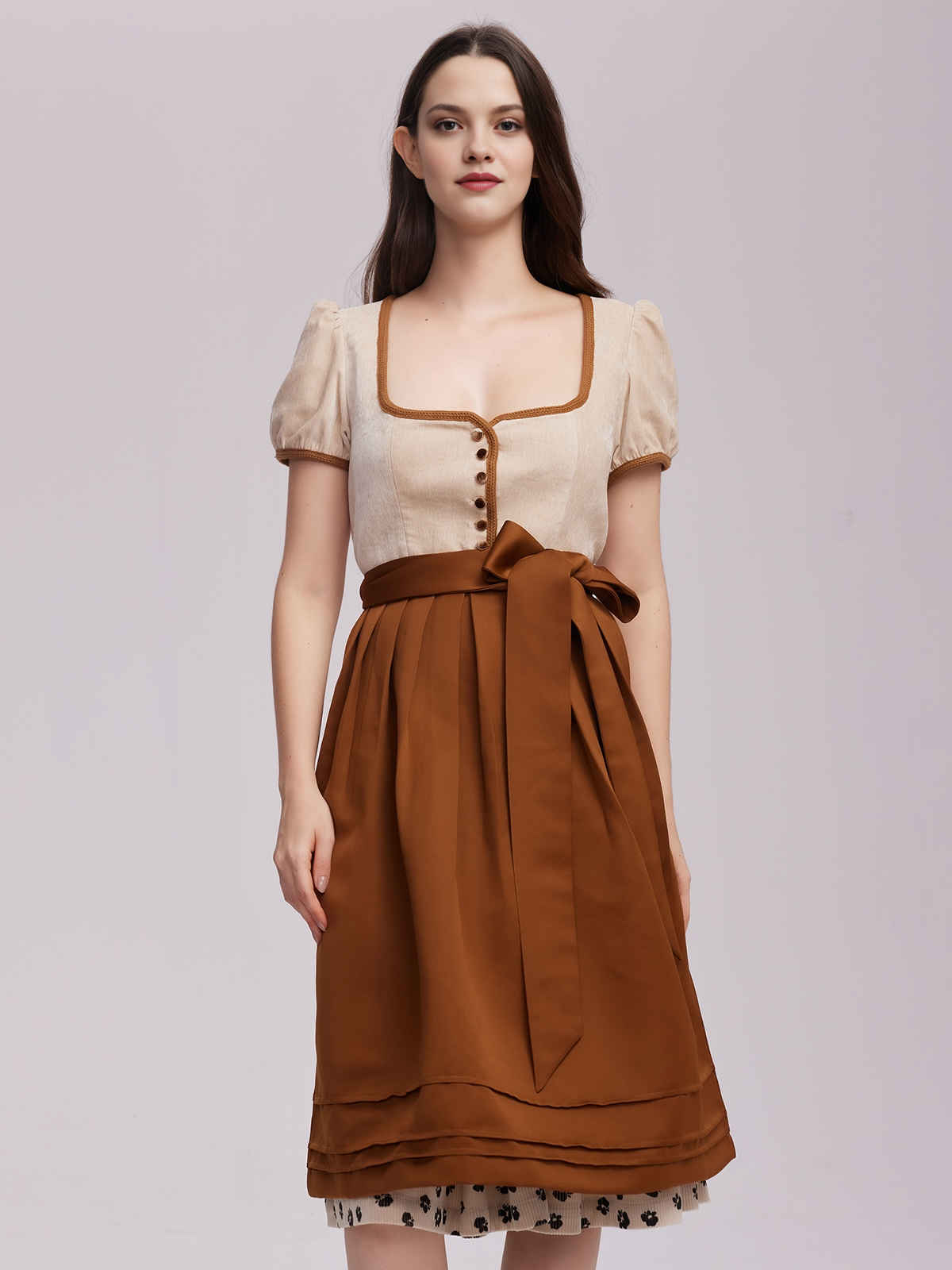 Dirndl Dunkelgrün in edlem Design