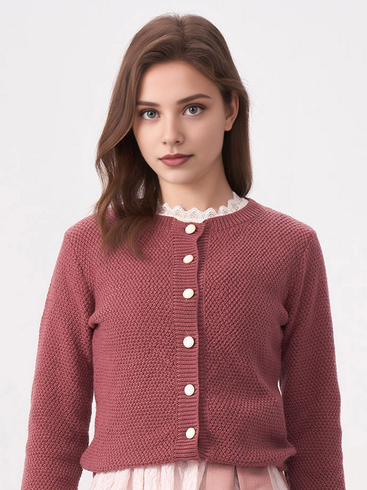 Dirndl in Lila mit raffiniertem Schnitt