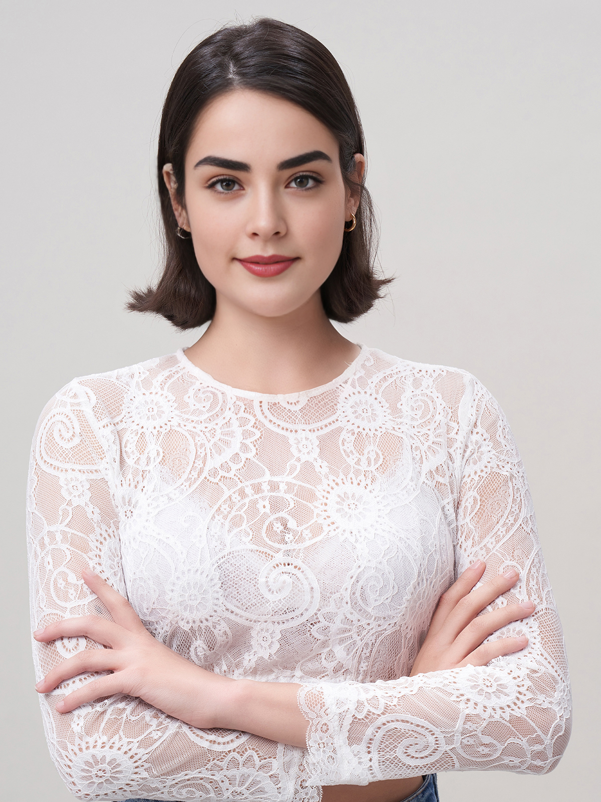 Modernes Dirndl in Braun mit Samt-Optik