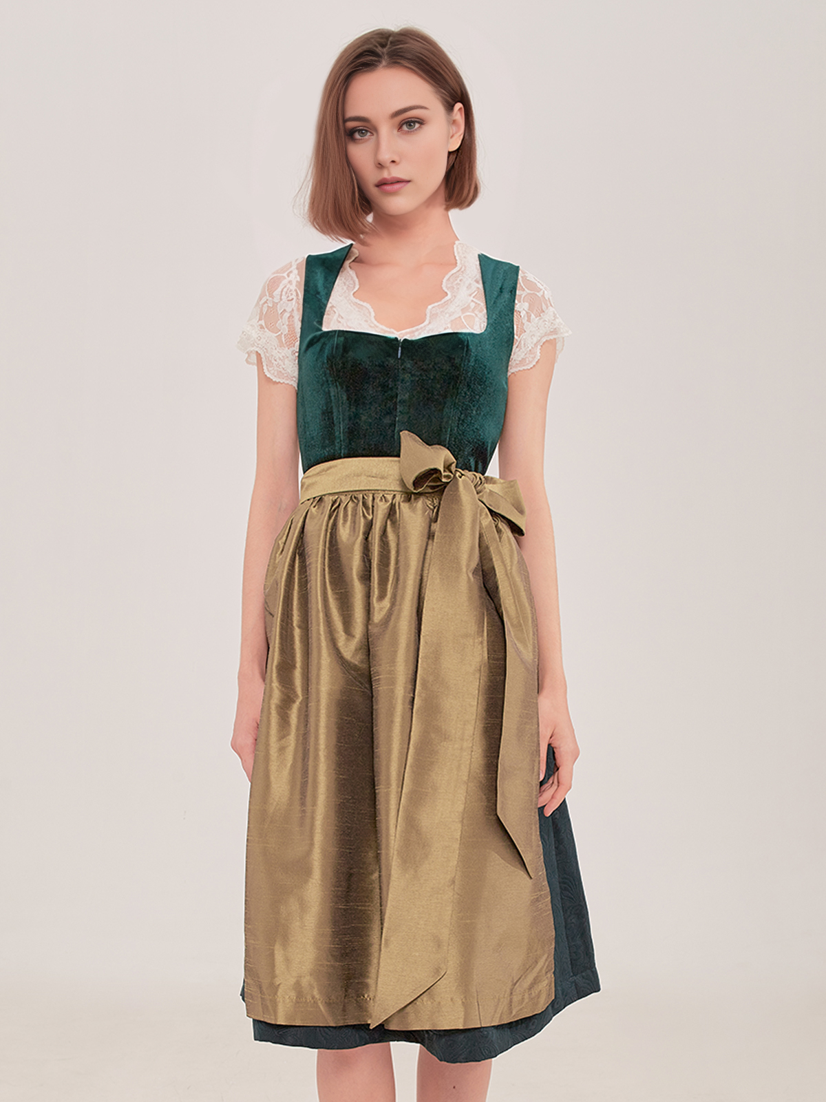 Dirndl Grün Midi – Eleganz trifft Tradition