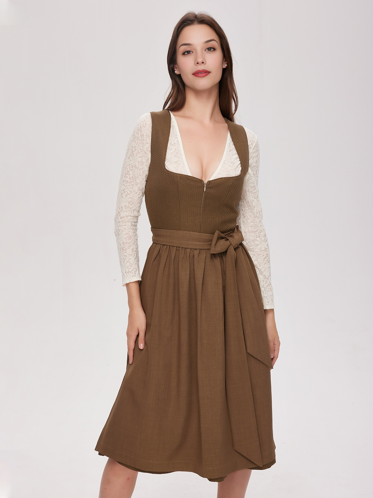 Modernes Dirndl in Grün – perfekt für Festivals und Hochzeiten